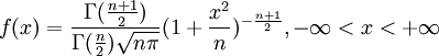 T=\frac{\bar{x}-\mu}{\sqrt{S^2/n}}