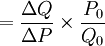 =\frac{\Delta Q}{\Delta P} \times \frac{P_0}{Q_0}