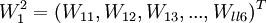 W_1^2=(W_{11},W_{12},W_{13},...,W_{ll6})^T