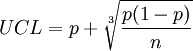 UCL=p+\sqrt[3]{\frac{p(1-p)}{n}}
