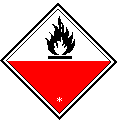 ȼƷUN Transport symbol for substances liable to spontaneous combustion